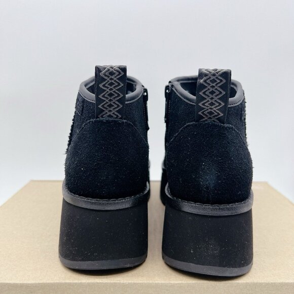 UGG Cityfunc Ultra Mini Platform Water-resistant Suede Boots US 7 EU 38 Black - Picture 7 of 12